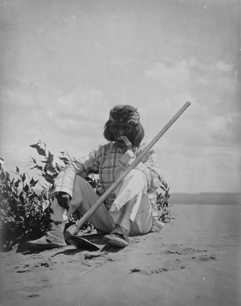 A quiet smoke-Hopi, c1907. Creator: Edward Sheriff Curtis.