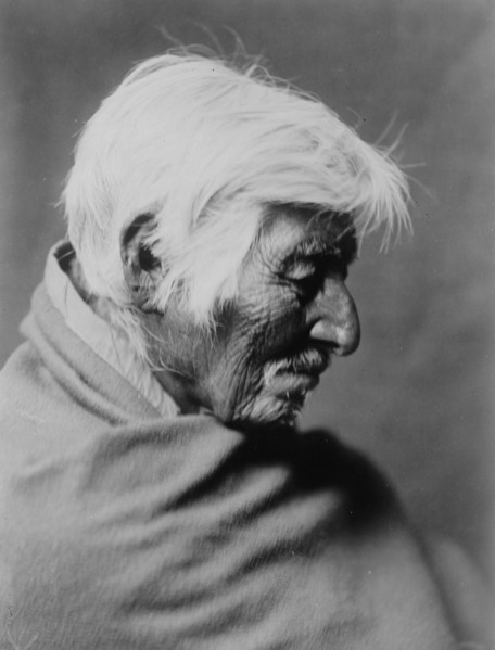 Klickitat profile, c1910. Creator: Edward Sheriff Curtis.