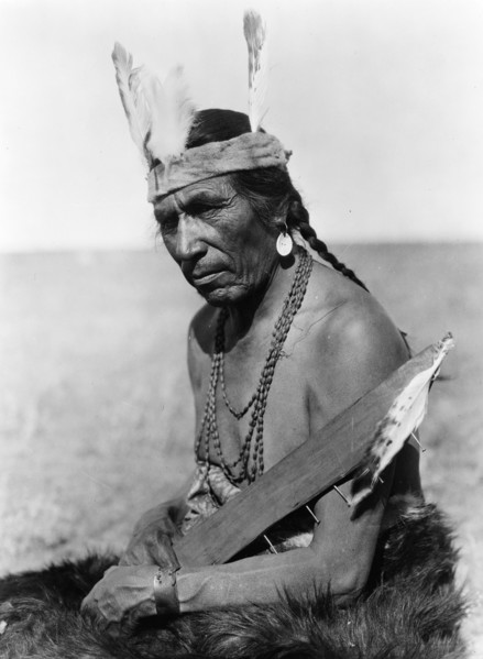 Fat Horse with insignia of a Blackfoot soldier, c1927. Creator: Edward Sheriff Curtis.