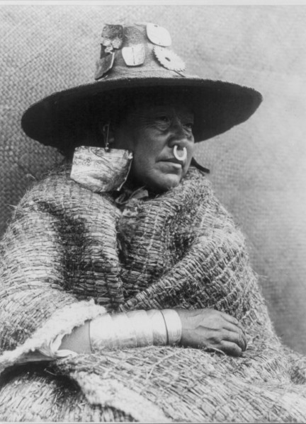 A chief's daughter-Nakoaktok, c1914. Creator: Edward Sheriff Curtis.