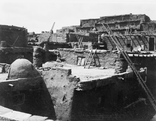 The terraced houses of Zuni, c1903. Creator: Edward Sheriff Curtis.