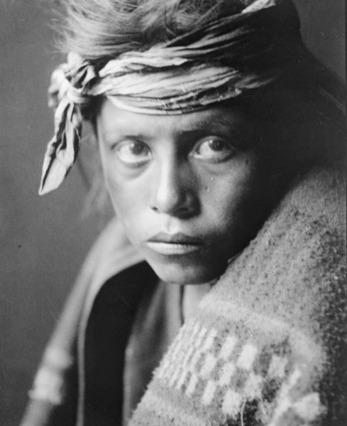 The youth from the desert land-Navaho, c1906. Creator: Edward Sheriff Curtis.