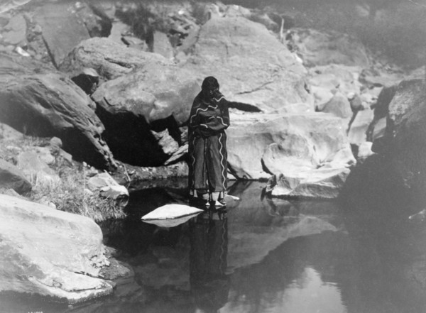 Nature's mirror-Navaho, 1904, c1904. Creator: Edward Sheriff Curtis.