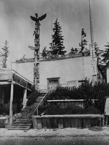 Tanaktak House, Harbeldown Island, c1914. Creator: Edward Sheriff Curtis.