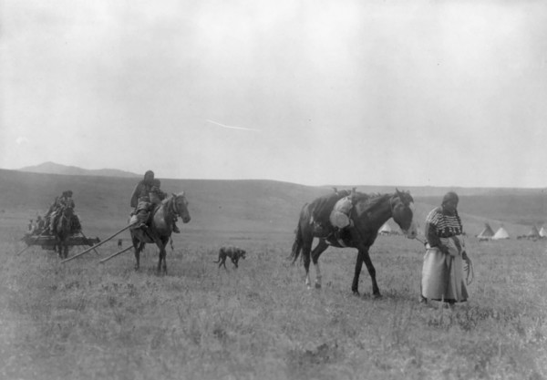 The pipe-bearer-Atsina, c1908. Creator: Edward Sheriff Curtis.