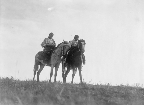 Ogalala[sic] girls, c1907. Creator: Edward Sheriff Curtis.
