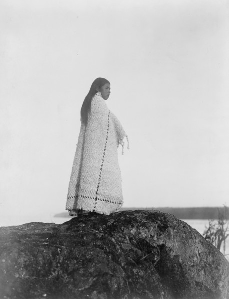 Cowichan girl, c1913. Creator: Edward Sheriff Curtis.