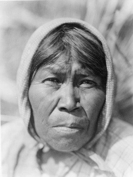 A Cupeño woman, c1924. Creator: Edward Sheriff Curtis.