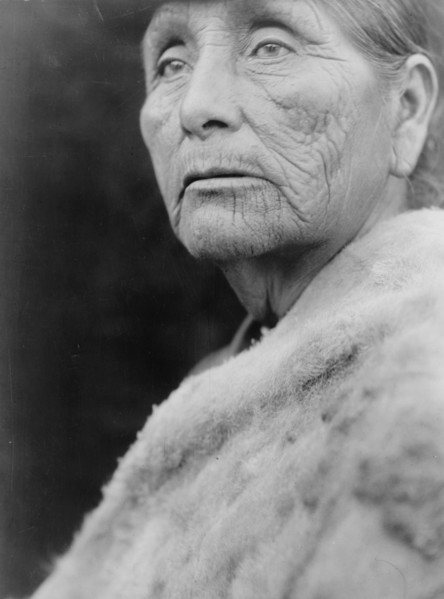 Hupa woman, c1923. Creator: Edward Sheriff Curtis.