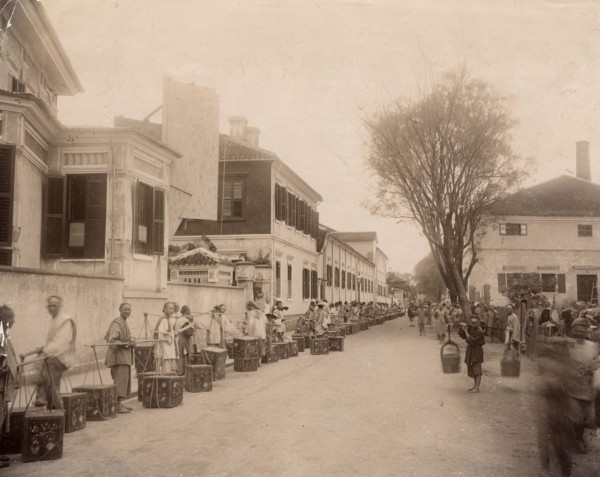 Tea queue, end of 19th century. Creator: Nikolai Apollonovich Charushin.