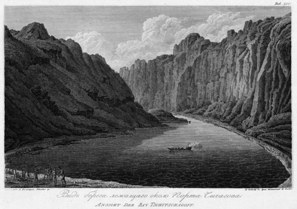 View of the Seashore Near Port Chichagov, 1813. Creator: Koz'ma Vasil'evich Chesky.