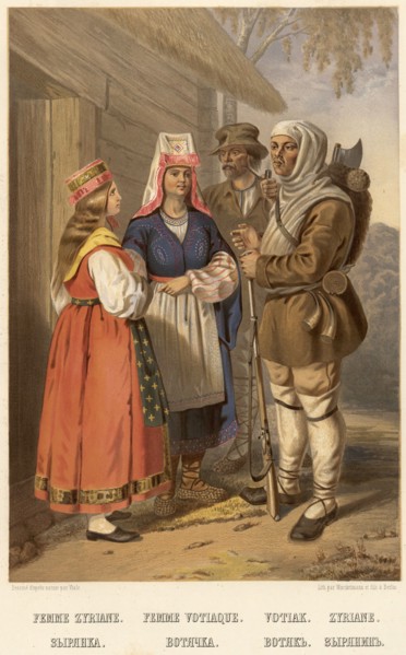 Zyryanka. Votyachka. Votyak. Zyryanin, 1862. Creator: Karl Fiale.