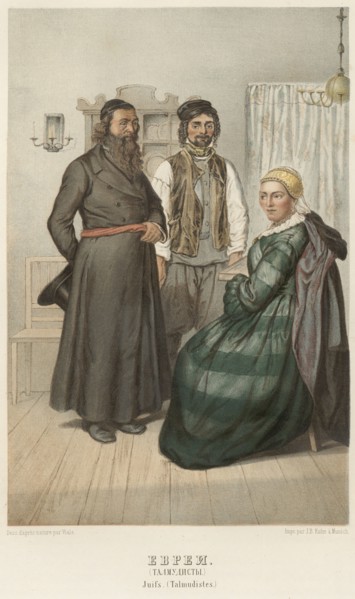 Jews. (Talmudists), 1862. Creator: Karl Fiale.