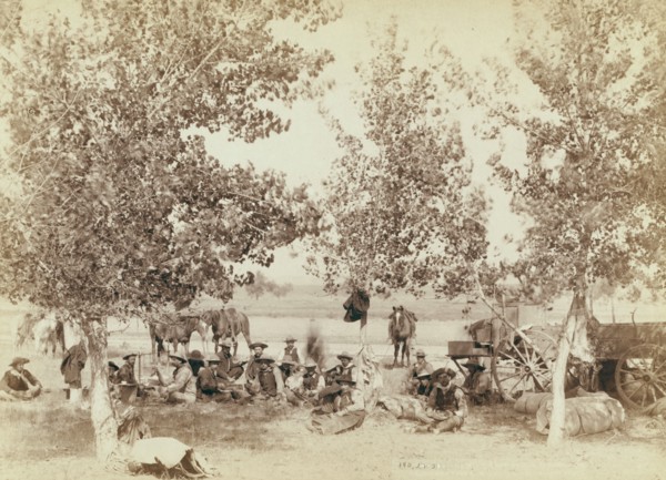 Dinner scene, between 1887 and 1892. Creator: John C. H. Grabill.
