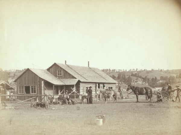 Western Ranch House, c1888. Creator: John C. H. Grabill.