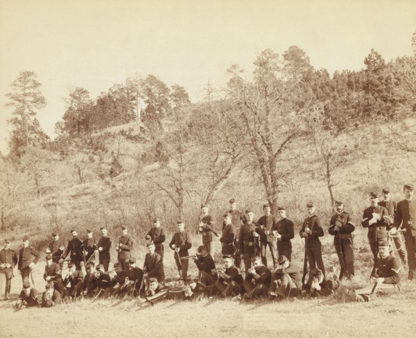 Company "C," 3rd US Infantry near Fort Meade, So Dak, 1890. Creator: John C. H. Grabill.