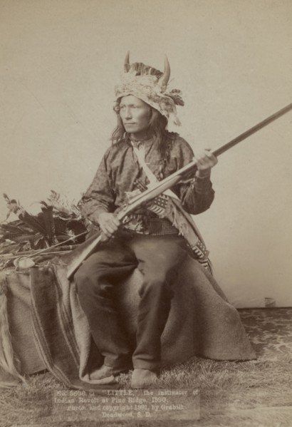 Little, the instigator of Indian Revolt at Pine Ridge, 1890, 1891. Creator: John C. H. Grabill.