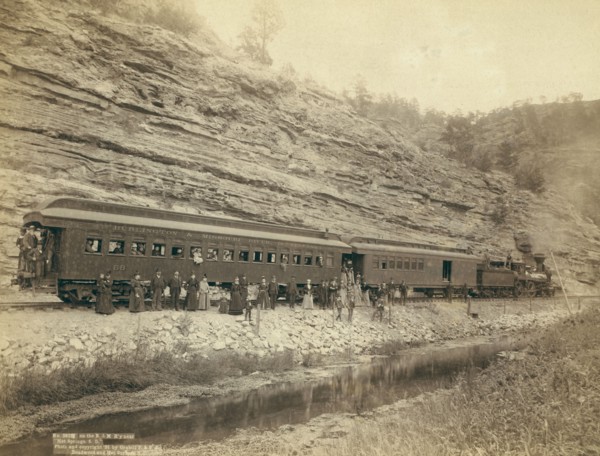On the B[urlington] and M[issouri River] R'y near "Hot Springs, SD", 1891. Creator: John C. H. Grabill.