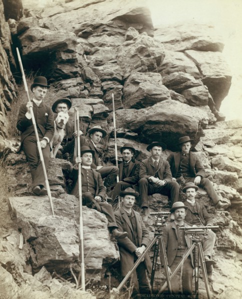 Deadwood Central RR Engineer Corps, 1888. Creator: John C. H. Grabill.