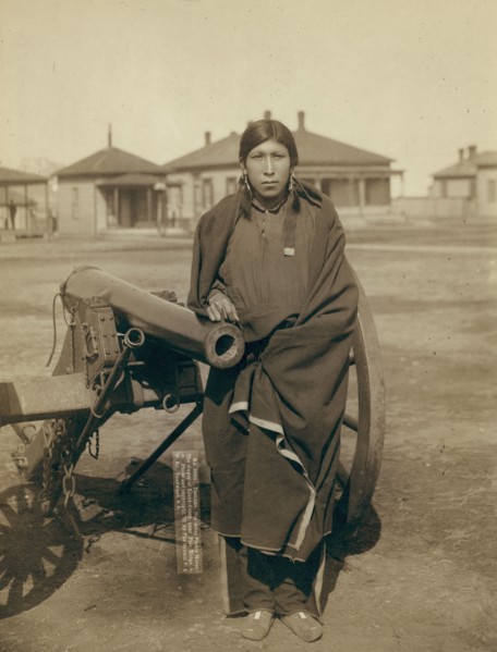 Tasunka, Ota (alias Plenty Horse[s]), the slayer of Lieut Casey, near Pine Ridge, SD, 1891. Creator: John C. H. Grabill.