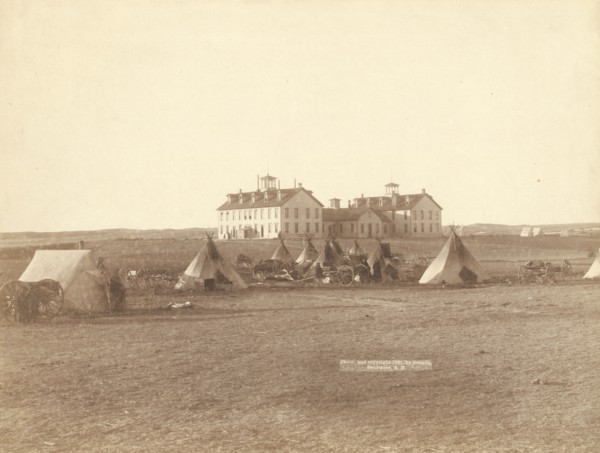 US School for Indians at Pine Ridge, SD, 1891. Creator: John C. H. Grabill.