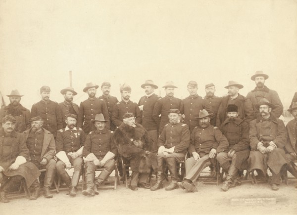 The fighting 7th officers, 1891. Creator: John C. H. Grabill.
