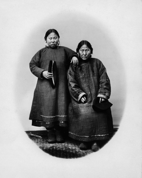 Daughter and mother, Gilyak, 1865-1871. Creator: VV Lanin.
