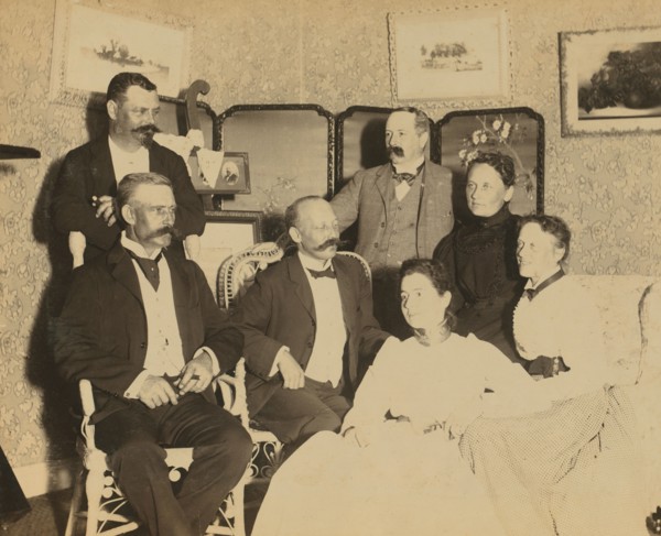 A social gathering, Dom Smith, Vladivostok, Russia, 1899. Creator: Frederick S. Pray.