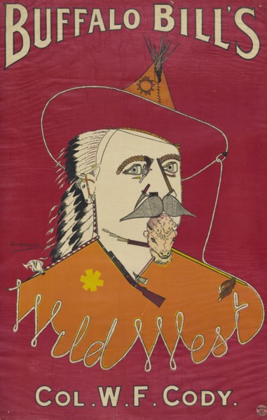 Buffalo Bill's Wild West, Col WF Cody, 1890. Creator: Alick P F Ritchie.