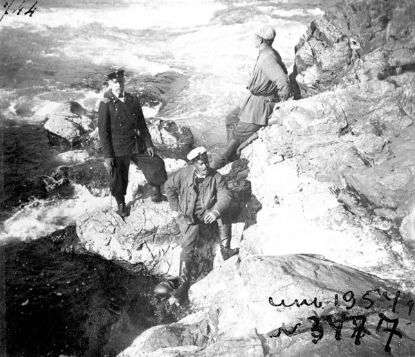 On the bank of the Katun River near the village of Tavdy, 1895. Creator: Vasilii Vasilevich Sapozhnikov.