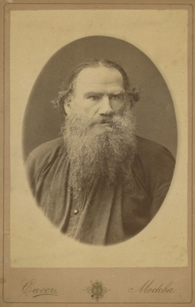 Count Leo Tolstoy, half-length portrait, facing right, between 1880 and 1886. Creator: Sass.