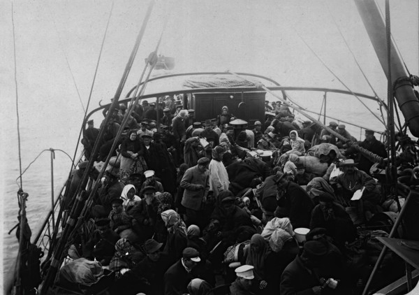 Transporting workers to the mines, 1890. Creator: Unknown.