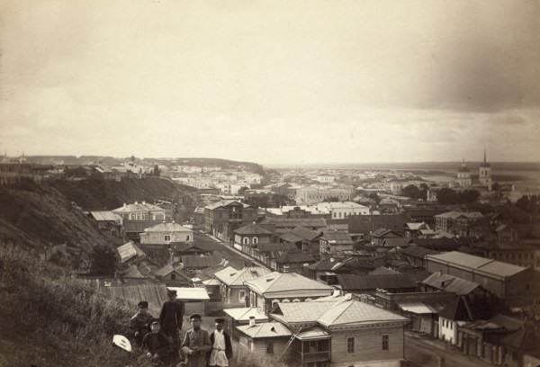 Cityscape view of Tomsk, between 1885 and 1886. Creator: Unknown.