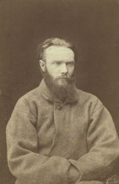Shchedrin, one of four men chained to wheelbarrows at Kara, between 1880 and 1886. Creator: Unknown.