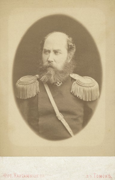 Aleksandr Yagodkin, half-length portrait, facing slightly left, between 1880 and 1886. Creator: Unknown.