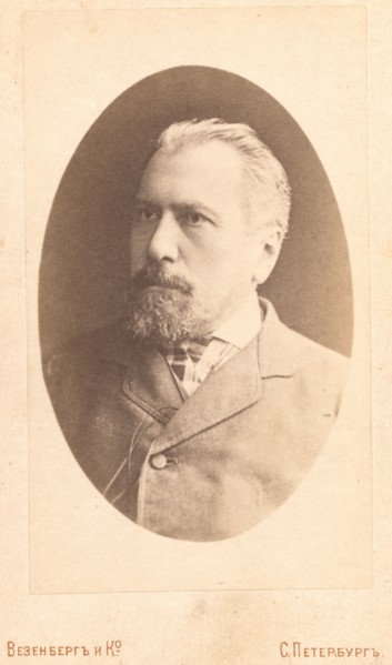 Stebnitski i, head-and-shoulders portrait, facing left, between 1880 and 1886. Creator: Unknown.