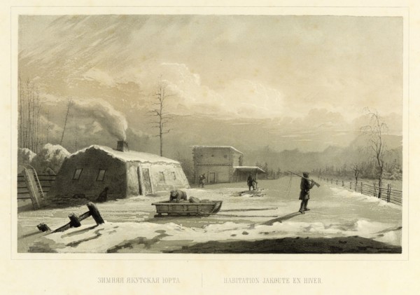 Yakut Winter Yurt, 1856. Creator: Ivan Dem'ianovich Bulychev.