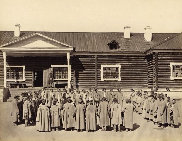 Roll Call of Hard Labor Convicts Serving Their Sentence in Prison, 1891. Creator: Aleksei Kuznetsov.