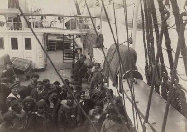Chukchi Aboard a Clipper Ship, 1889. Creator: Unknown.