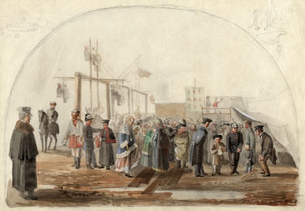 How we spend Easter. N 3., 2nd half of 19th century. Creator: Mikhail Znamensky.