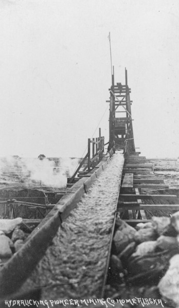 Hydraulic power mining, between c1900 and c1930. Creator: Unknown.