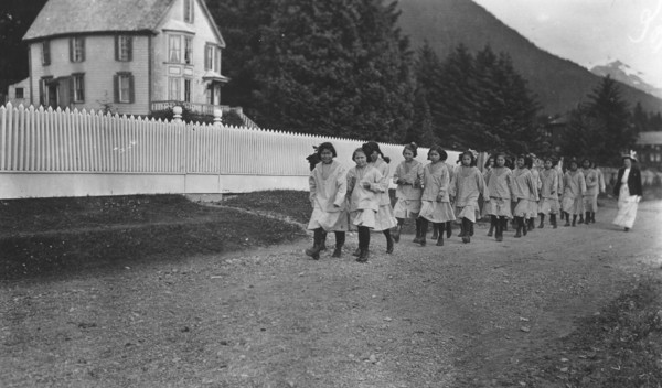 Indian children from the Sheldon Jackson School, between c1900 and c1930. Creator: Unknown.