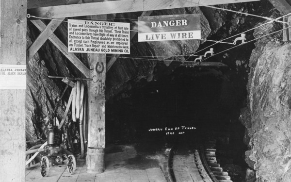 Tunnel at Juneau Mine, between c1900 and c1930. Creator: Unknown.