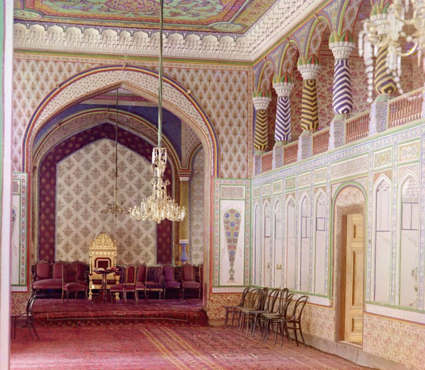 In the country palace of the Bukhara Emir, Bukhara, c1911. Creator: Sergey Mikhaylovich Prokudin-Gorsky.