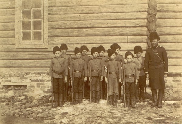 Children's Formation, 1909. Creator: Nikolai Georgievich Katanaev.