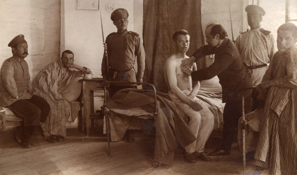 In the Prison Infirmary, 1906-1911. Creator: Isaiah Aronovich Shinkman.