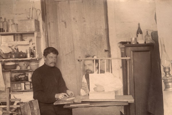 Convicts Learning How to Bind Books, 1906-1911. Creator: Isaiah Aronovich Shinkman.
