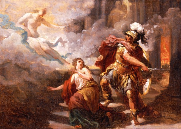 Helen Saved by Venus from the Wrath of Aeneas, 1779. Creator: Jacques Henri Sablet.