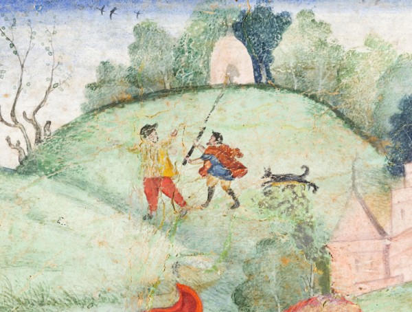 Europeans Embracing (image 2 of 3), c1590. Creator: Unknown.