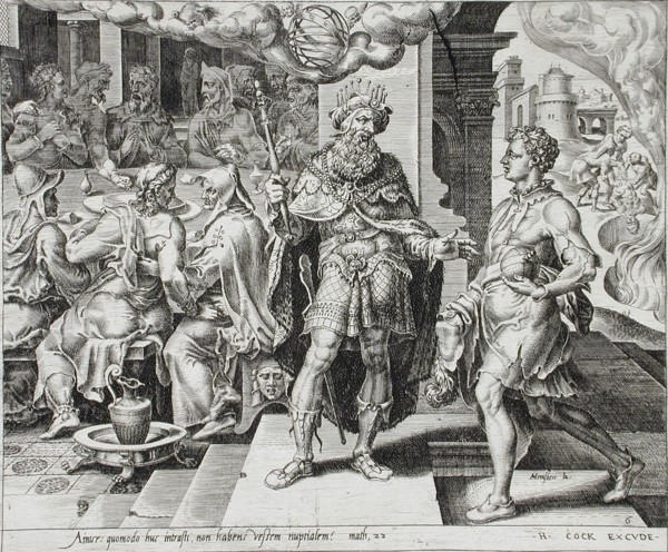 The Fate of the Man who Came without a Wedding Garment, 1559. Creator: Dirck Volkertsen Coornhert.
